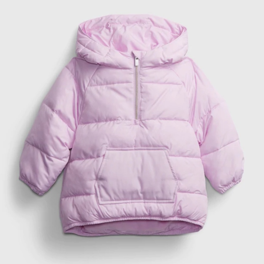 GAP Toddler ColdControl Pink/Purple Puffer Hood - Picture 3 of 5